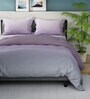 4Pcs Bradford Solid Purple 100% Cotton King Double Bedding Set